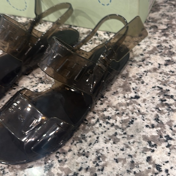 Off-White Transparent Black Sandals - Picture 3 of 17